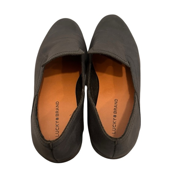 Lucky Brand Women's Kelsie Leather Loafer Flats Dark Gray Size 8.5 - Picture 2 of 4